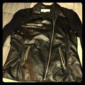Faux leather jacket